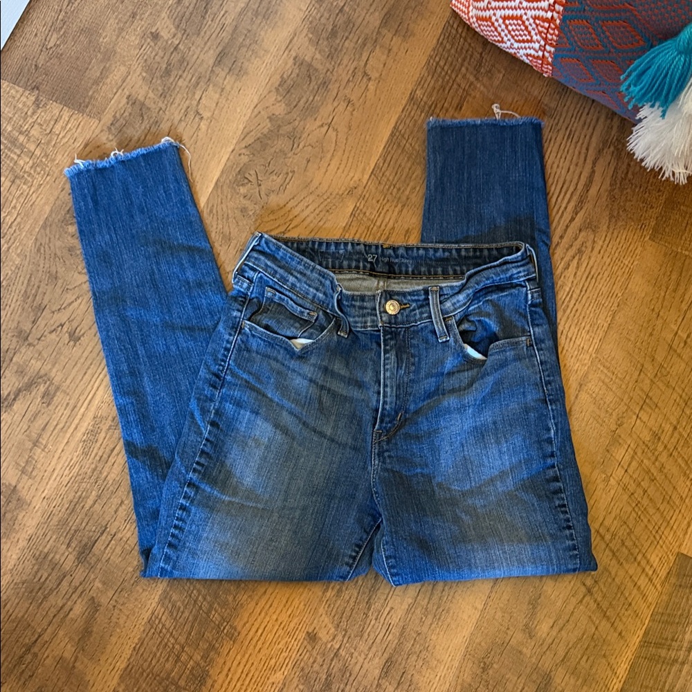 Classic high rise skinny Levi’s Blue Women's Jeans